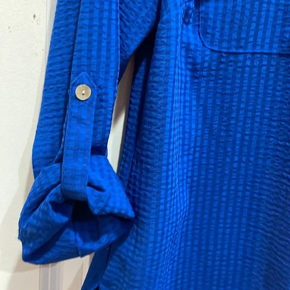 Blue Blouse by Studio Works - Petite Small PS - Picture 4 of 6